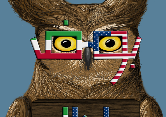 This is a piece I did for a friend. The Persian words translate to &quotCool Owl&quot.