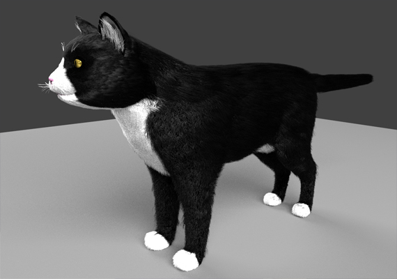 This is a full body pose of the cat I created for <i>Avocado Anomaly 2</i>.