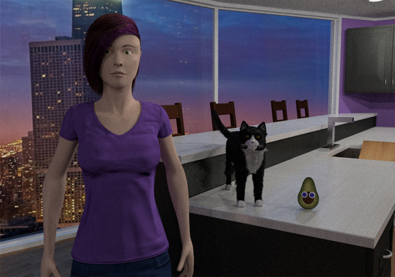 A posed picture of all of the character in <i>Avocado Anomaly 2</i>.