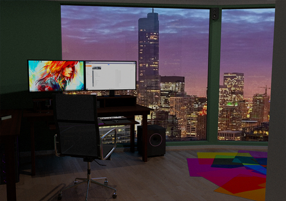 This is the finished office room in <i>Avocado Anomaly 2</i>.