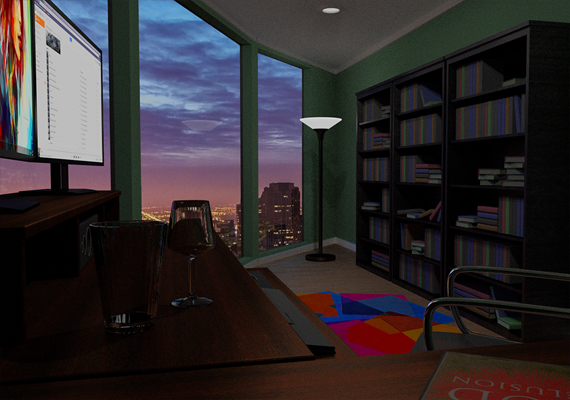 This is the finished office room in <i>Avocado Anomaly 2</i>.