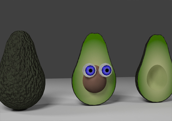 These are the avocado models I created for <i>Avocado Anomaly</i>.